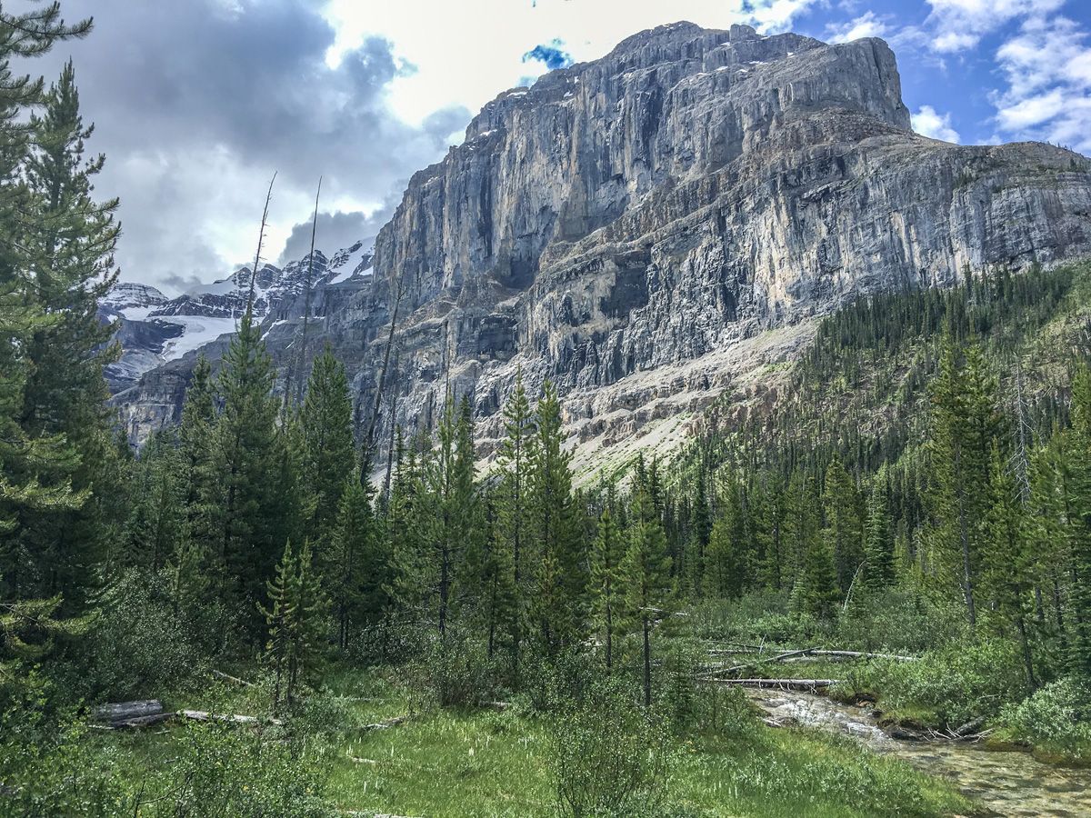 Glacier on the Stanley Glacier Hike in Kootenay National Park, Canadian Rocky Mountains