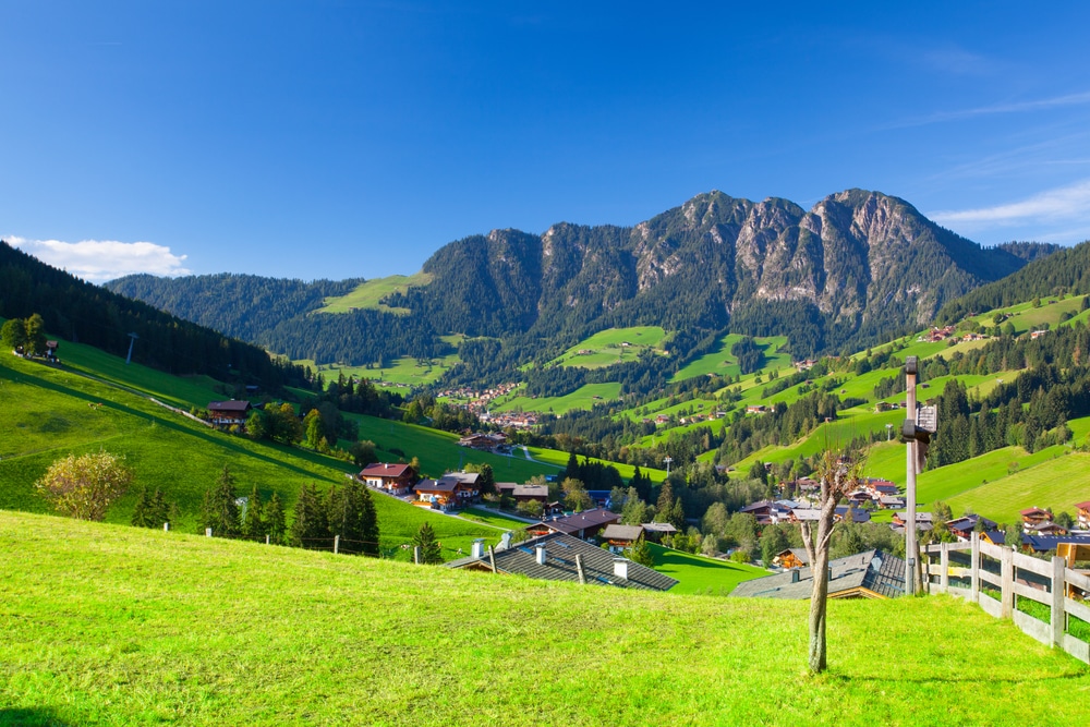 Hiking in Austrian Alps include the village of Inneralpbach in Alpbach Valley