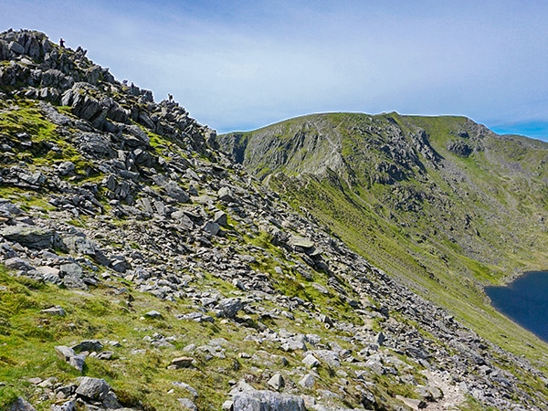 Helvellyn via Striding and Swirral Edge trail in Lake District