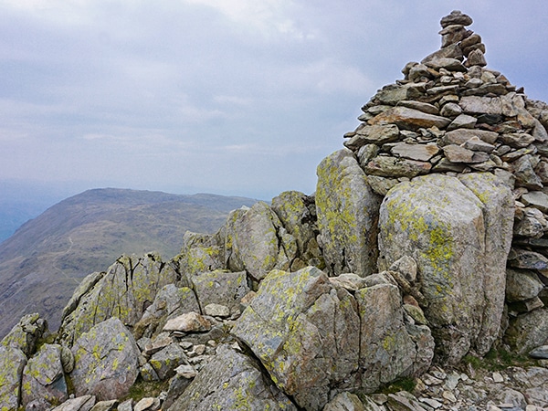 Trail of the Old Man of Coniston hike in Lake District, England