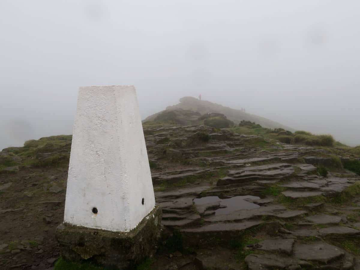 Summit of Win Hill on the Great Ridge and Win Hill Hike in Peak District, England