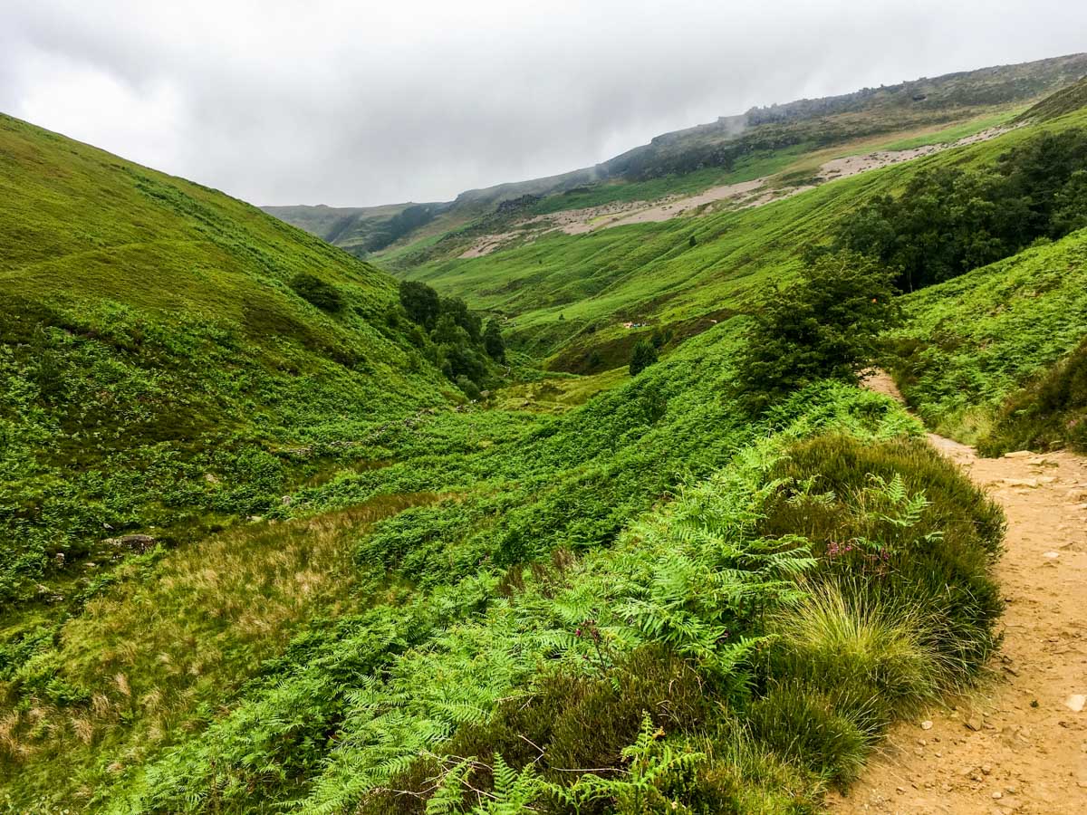 Grindsbrook Clough on Kinder Scout Hike in Peak District, England