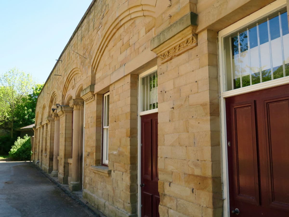 Old Bakewell Station on the Monsal Trail Hike in Peak District, England