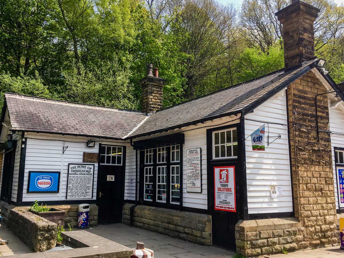 Station Cafe at Grindleford on the Padley Gorge Hike in Peak District, England