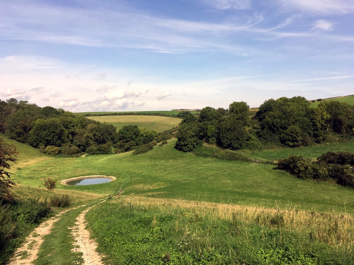 Views on the Amberley and the River Arun Hike in South Downs, England