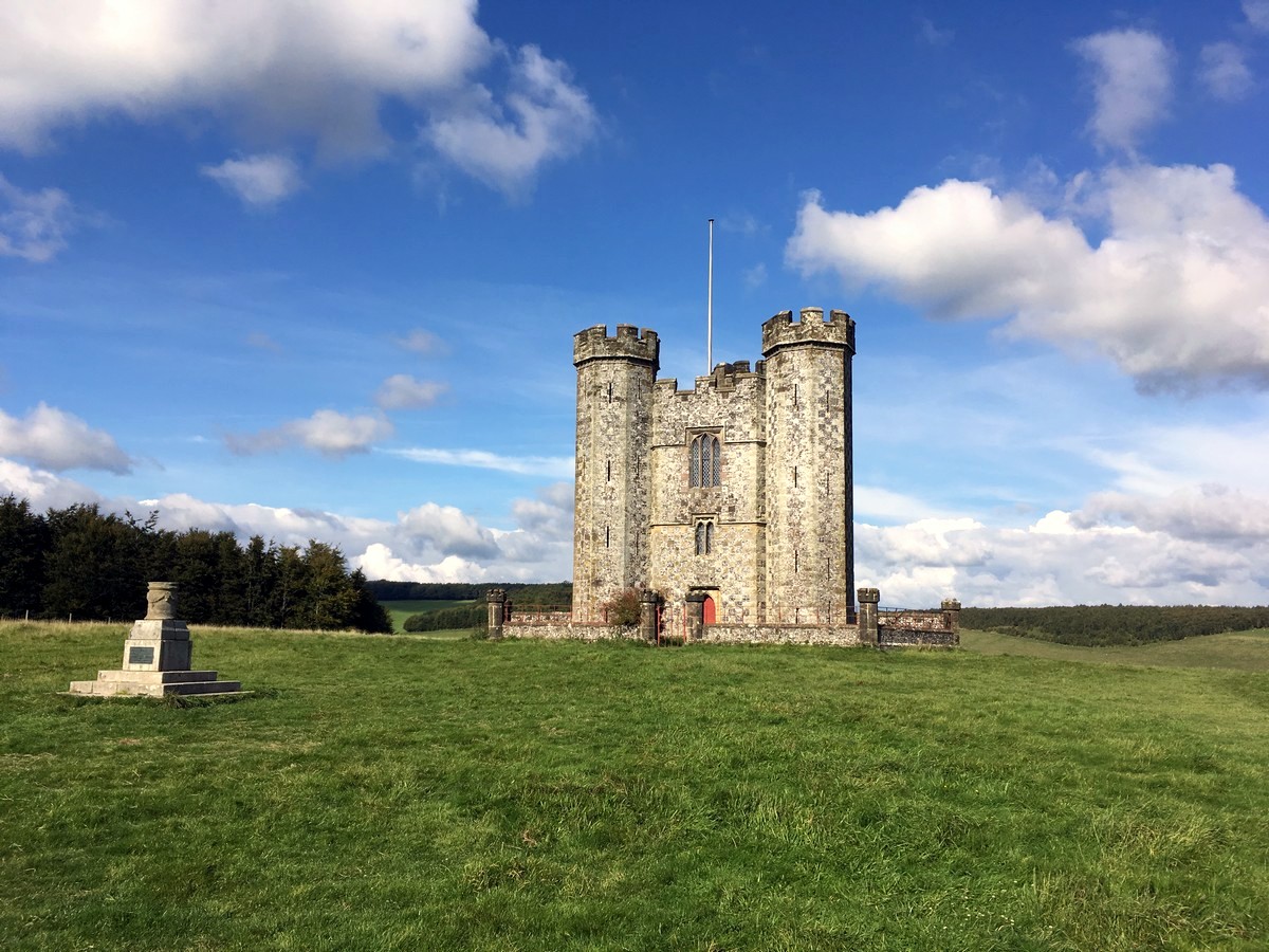 Horne Tower on the Arundel Castle and Pubs Hike in South Downs, England