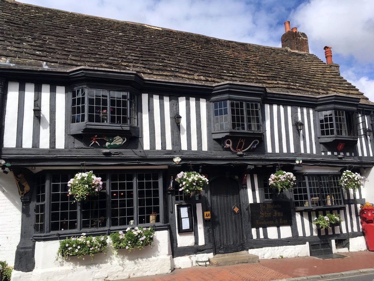 The Star Inn, Alfriston on the Long Man of Wilmington to Alfriston Hike in South Downs, England