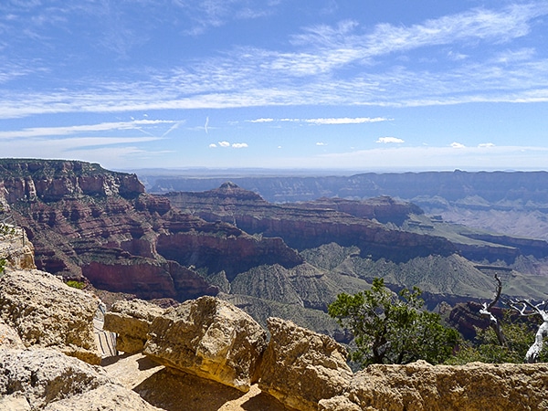 Scenery from the Cape Royal hike in Grand Canyon National Park, Arizona