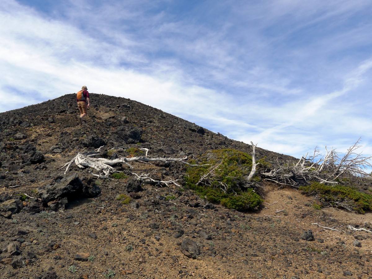 Closing in on the summit on the Belknap Crater Hike near Bend, Oregon
