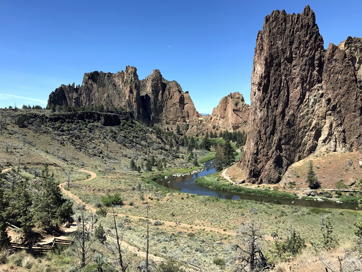 Cliffs on the Smith Rock’s Summit Trail Loop Hike near Bend, Oregon