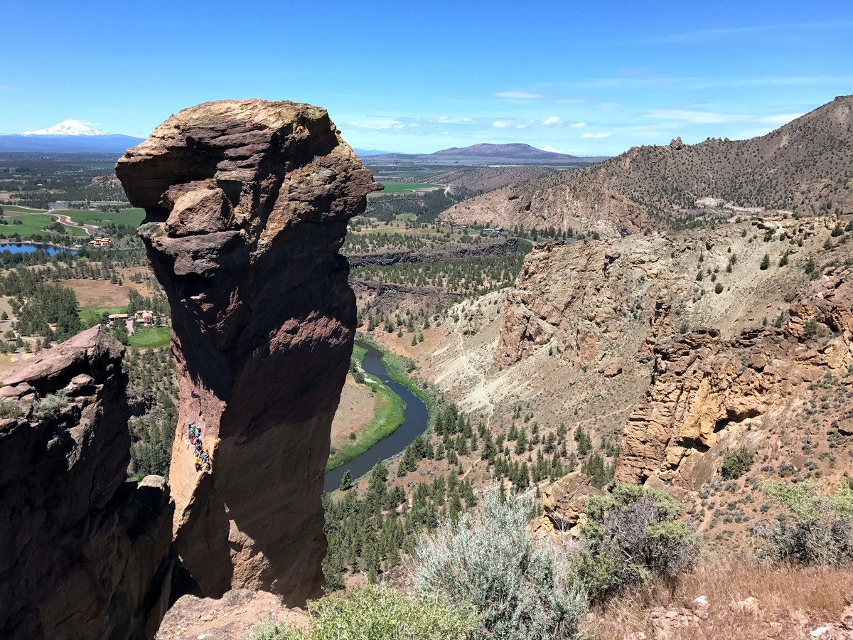 Monkeys Face on the Smith Rock's Misery Ridge Loop Hike near Bend, Oregon