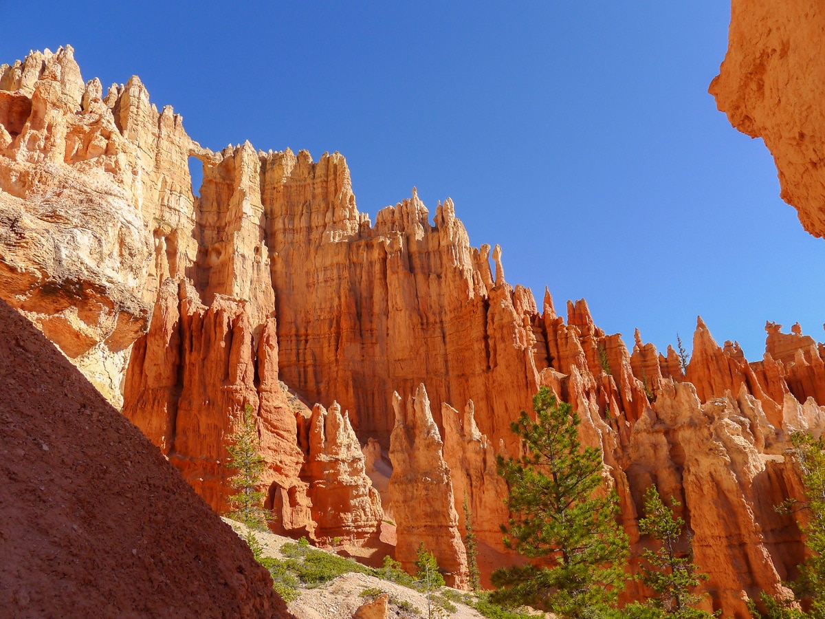 Peek-A-Boo Loop trail hike in Bryce Canyon National Park is surrounded by beautiful hoodoos