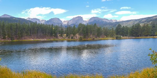 Panoramic views from the Sprague Lake hike in Rocky Mountain National Park, Colorado