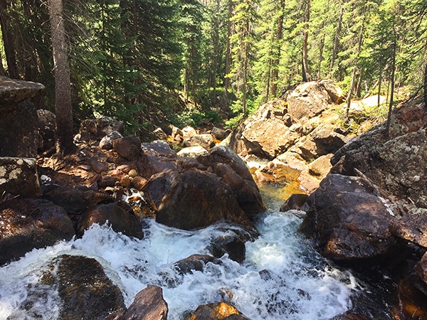 Views from the Upper Piney River Falls hike near Vail, Colorado