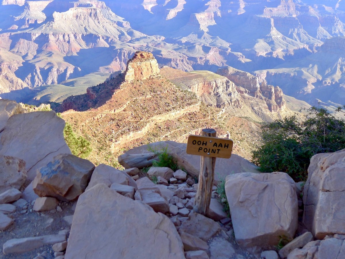 Ooh Aah Point on the South Kaibab Trail Hike in Grand Canyon National Park, Arizona