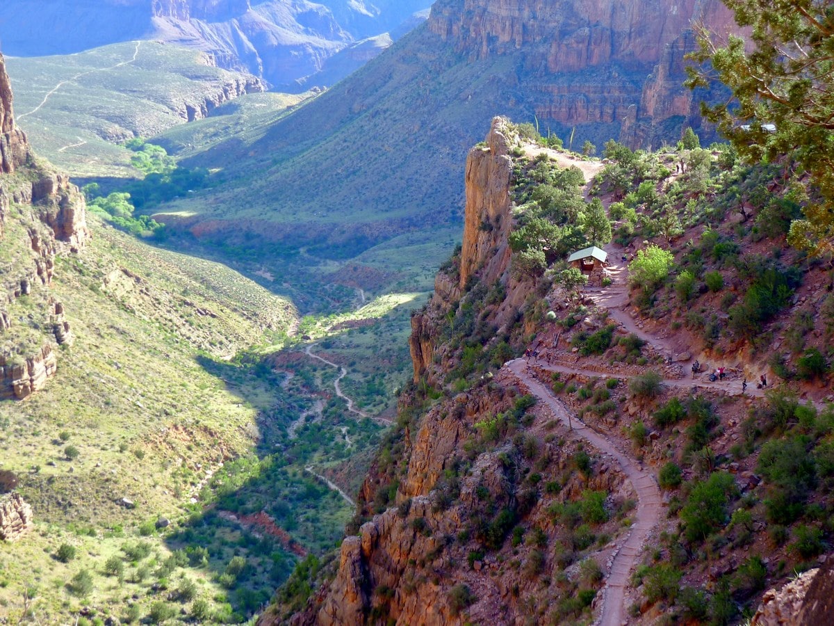 3-mile resthouse on the Bright Angel Trail Hike in Grand Canyon National Park, Arizona