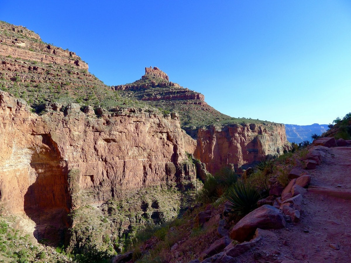 Indian gardens from the Bright Angel Trail Hike in Grand Canyon National Park, Arizona