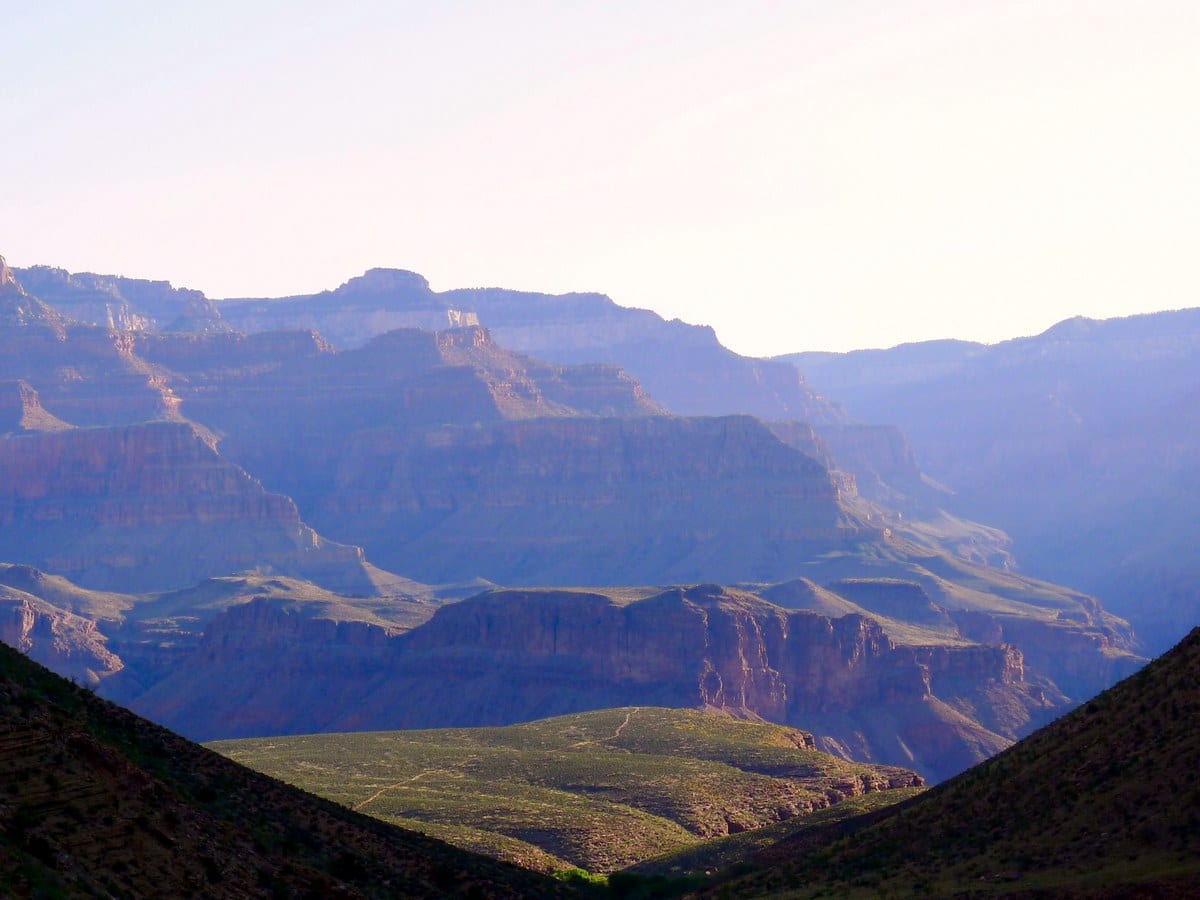 Plateau point from the Bright Angel Trail Hike in Grand Canyon National Park, Arizona