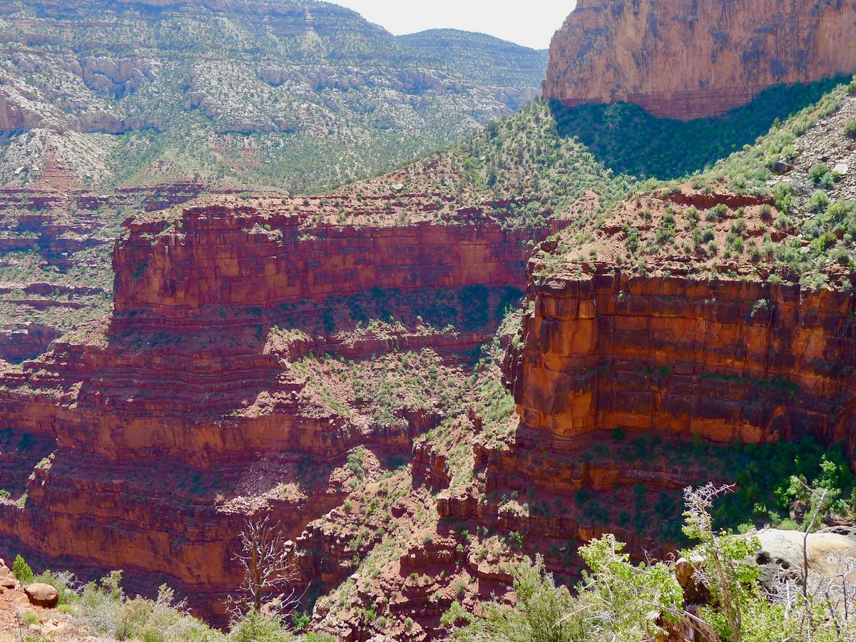 Looking back on the Dripping Springs Hike in Grand Canyon National Park, Arizona