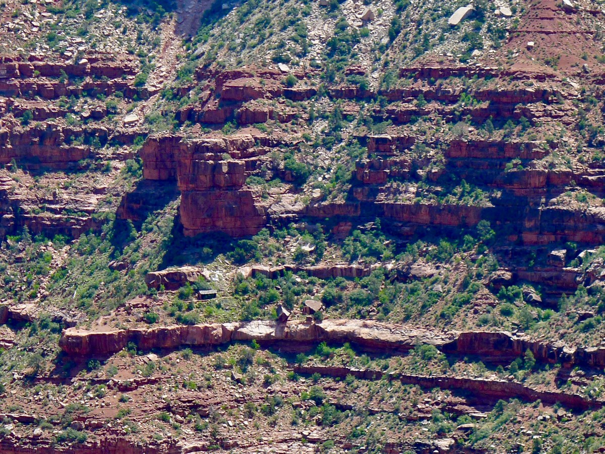 Santa Maria springs across the canyon from the Dripping Springs Hike in Grand Canyon National Park, Arizona