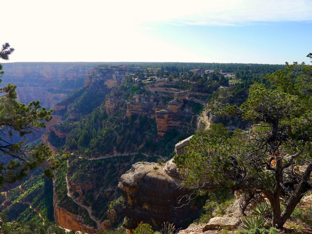 Bright Angel from the South Rim Trail Hike in Grand Canyon National Park, Arizona