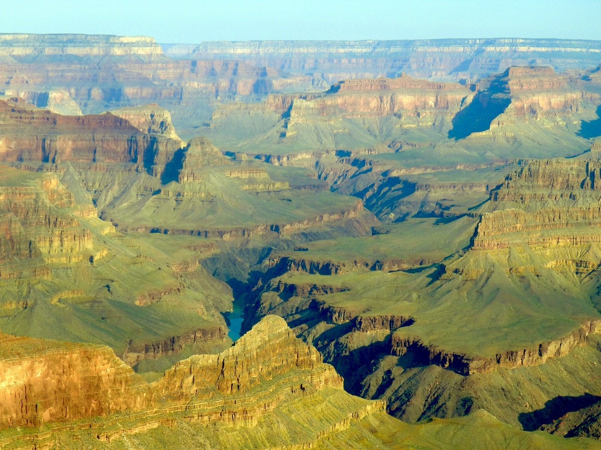 Colorado River from the South Rim Trail Hike in Grand Canyon National Park, Arizona