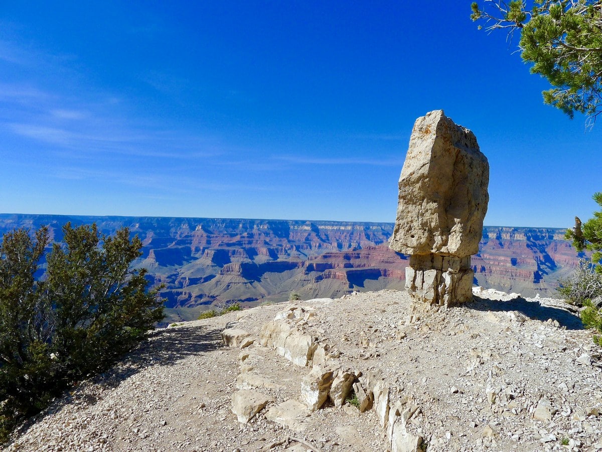 Standing Rock from the Shoshone Point Hike in Grand Canyon National Park, Arizona