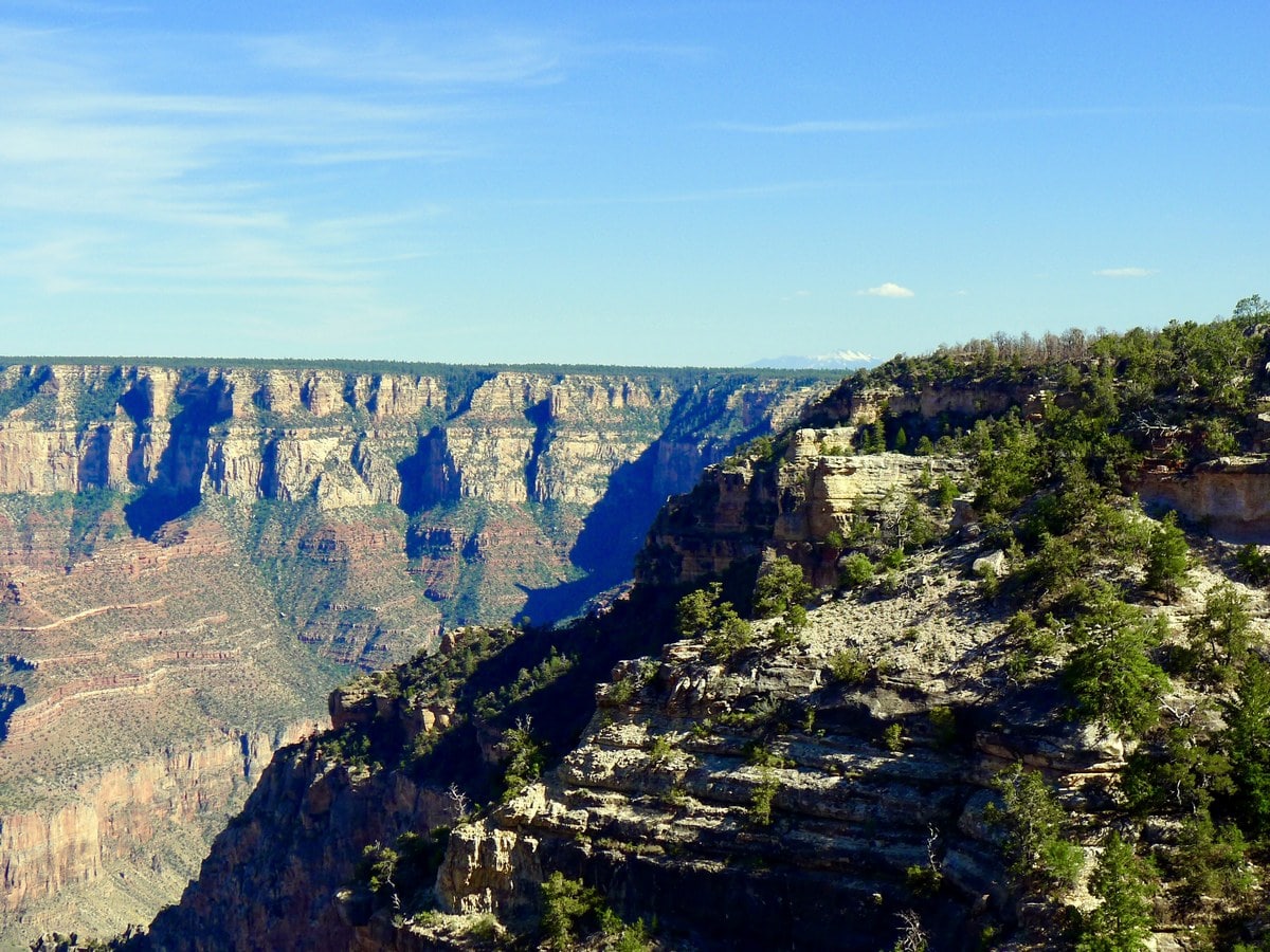 Looking east from the Shoshone Point Hike in Grand Canyon National Park, Arizona