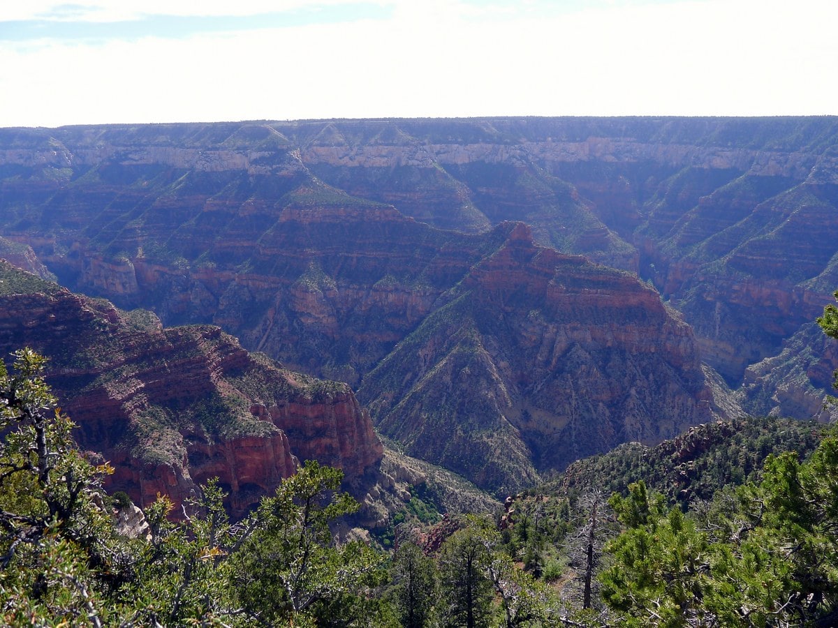 Angel Point from the Bright Angel Point Hike in Grand Canyon National Park, Arizona