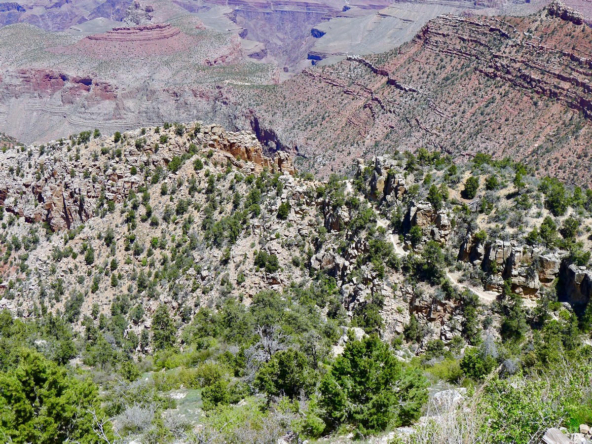 Trail of the Grandview Trail Hike in Grand Canyon National Park, Arizona