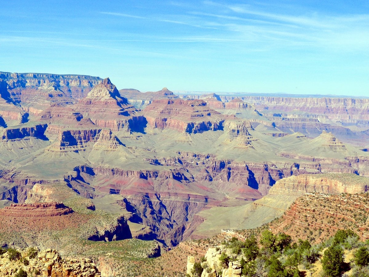 Great light on the Grandview Trail Hike in Grand Canyon National Park, Arizona