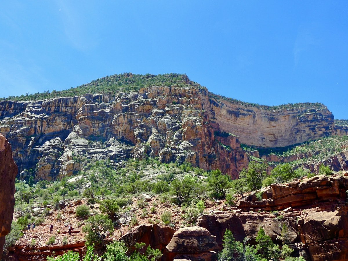 The edge of the canyon from the Santa Maria Springs Hike in Grand Canyon National Park, Arizona
