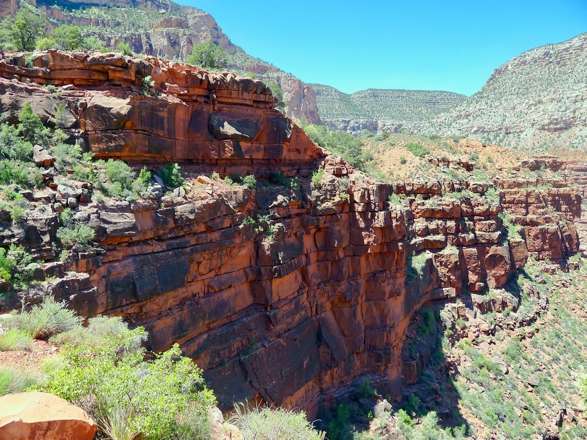 Beautiful sandstone rock formation from the Santa Maria Springs Hike in Grand Canyon National Park, Arizona