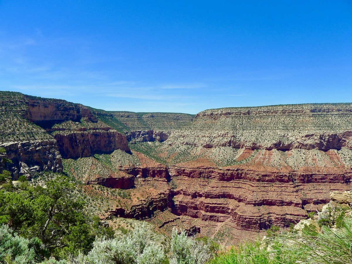 Edge of the Grand Canyon from the Santa Maria Springs Hike in Grand Canyon National Park, Arizona