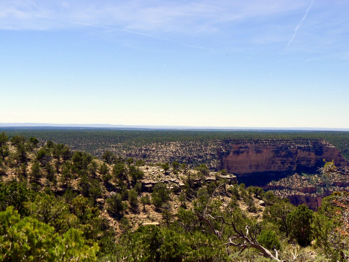 Contrasting views from the Santa Maria Springs Hike in Grand Canyon National Park, Arizona