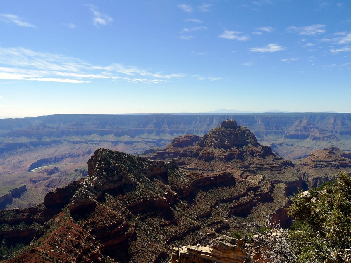 View of Temples from the Cape Royal Hike in Grand Canyon National Park, Arizona