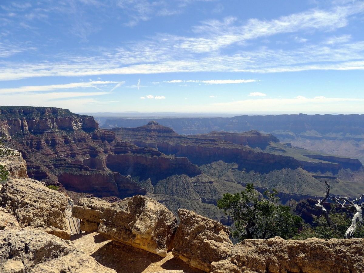 View from Angels Window on the Cape Royal Hike in Grand Canyon National Park, Arizona