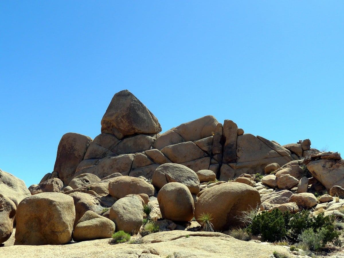 Beautiful view from the Split Rock Trail Hike in Joshua Tree National Park, California