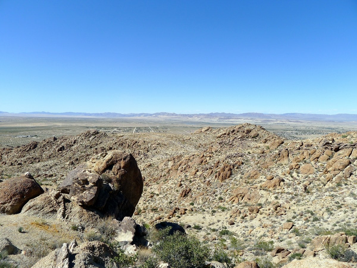 Looking back on the 49 Palm Oasis Hike in Joshua Tree National Park, California