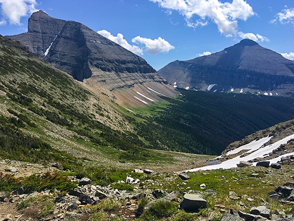 Views from the Piegan Pass hike in Glacier National Park, Montana
