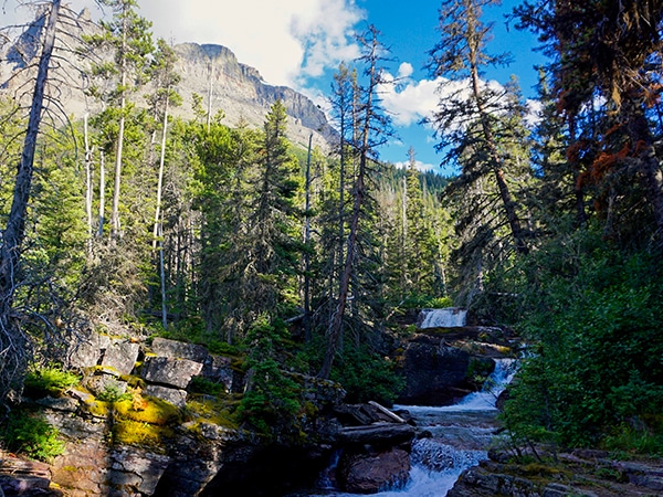 St Mary and Virginia Falls hike in Glacier National Park, Montana