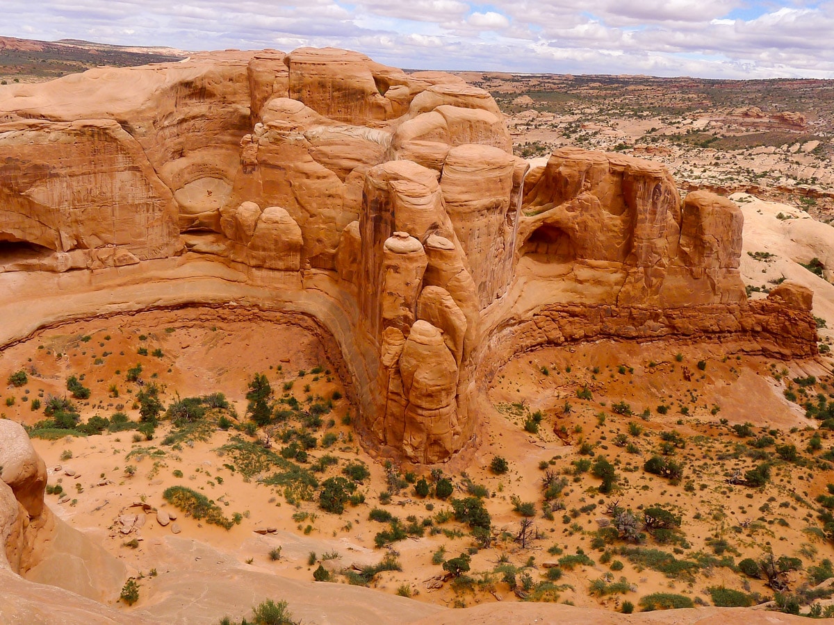 Views from Delicate Arch hike in Arches National Park, Utah