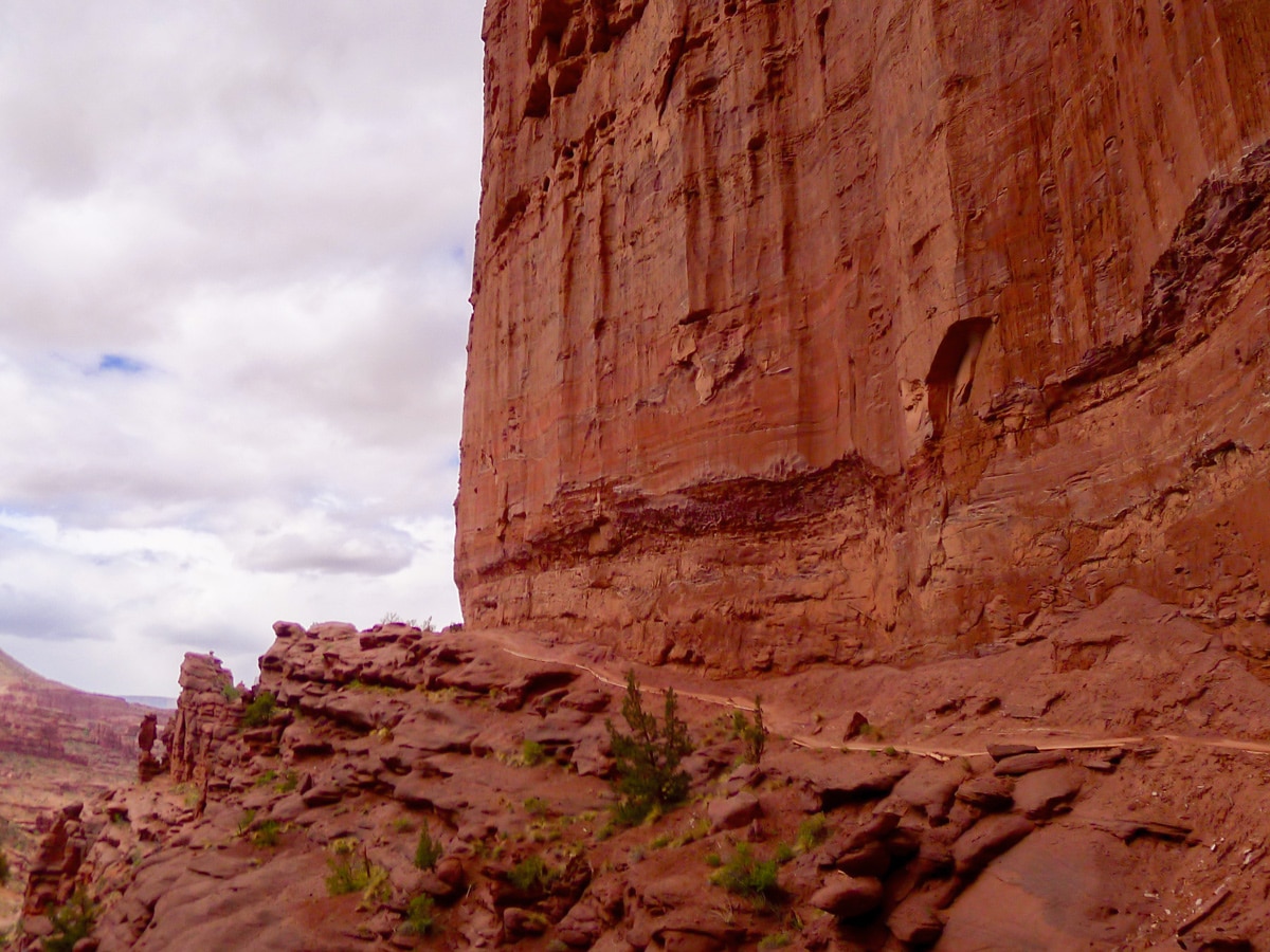 Trail of Fisher Towers hike near Moab, Utah