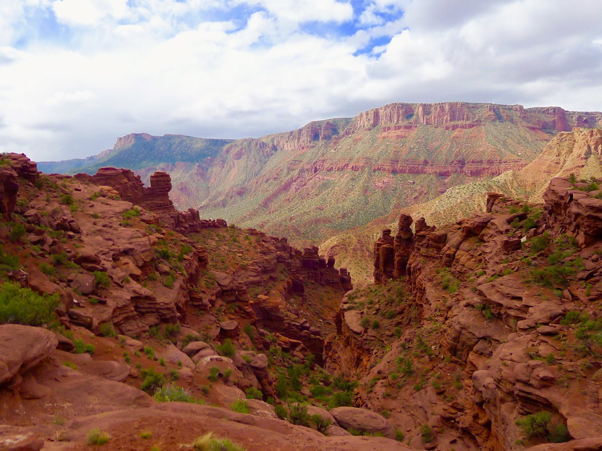 Great scenery from Fisher Towers hike near Moab, Utah