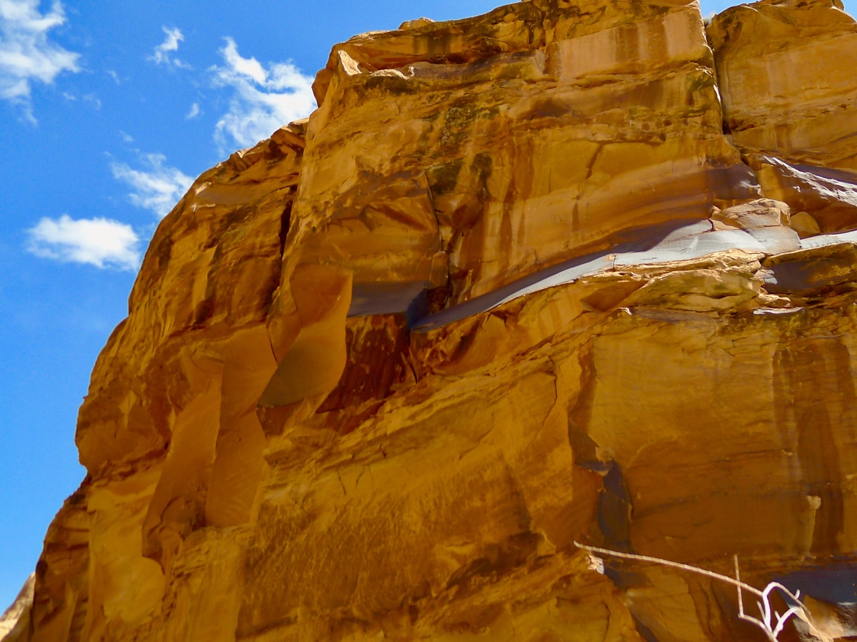 Beautiful rock on Mill Creek hike in Moab