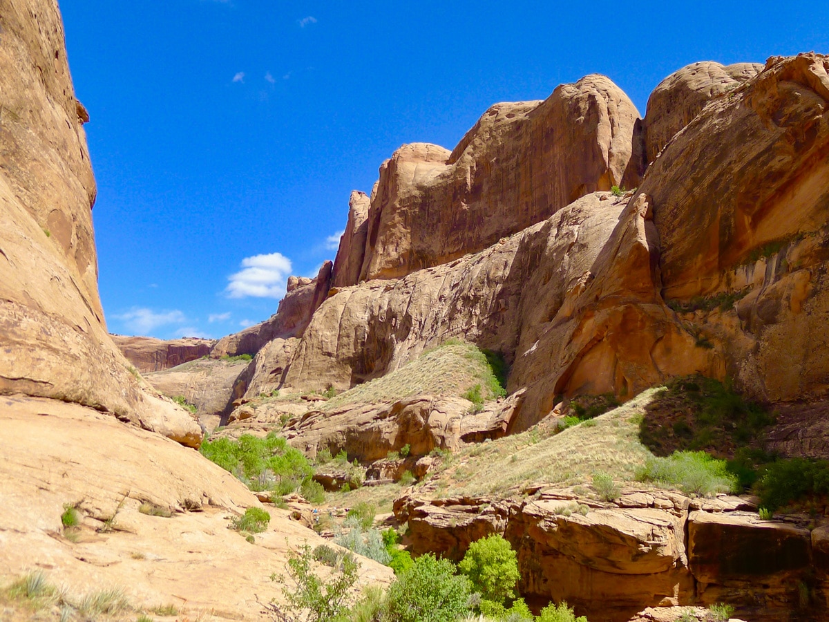 Mill Creek hike in Moab leads through beautiful waterfall