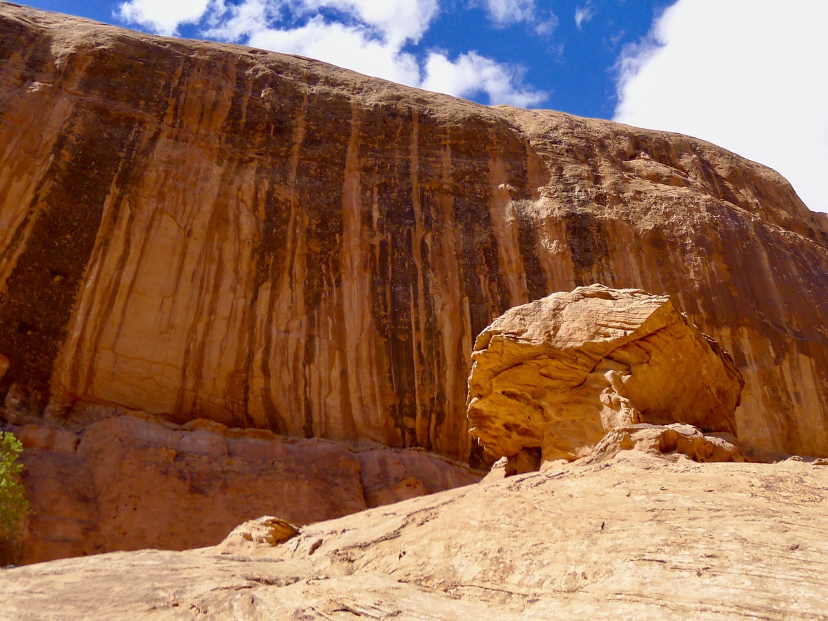 Amazing rock formations along Mill Creek hike in Moab, Utah