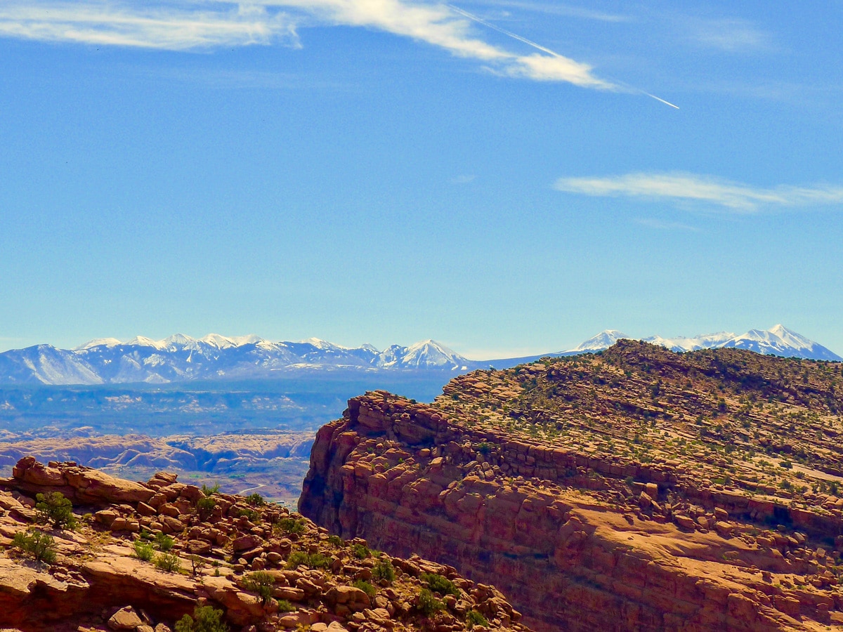 Great scenery on Dead Horse Point Loop hike near Moab, Utah