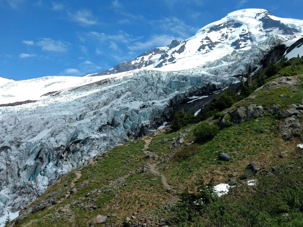 Coleman Glacier on the Heliotrope Ridge Hike in Mt Baker, Washington