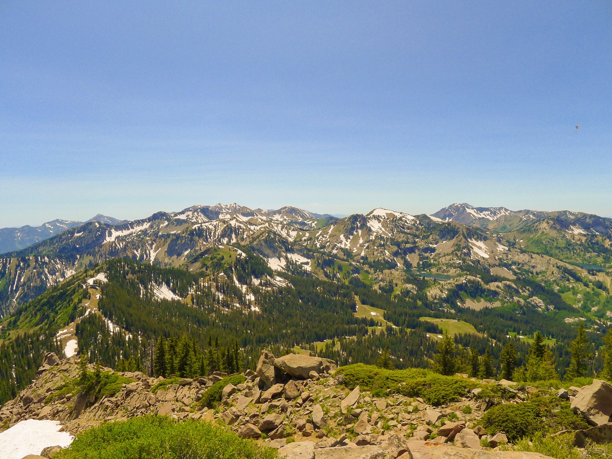 Clayton Peak trail hike from Salt Lake City has beautiful mountain views